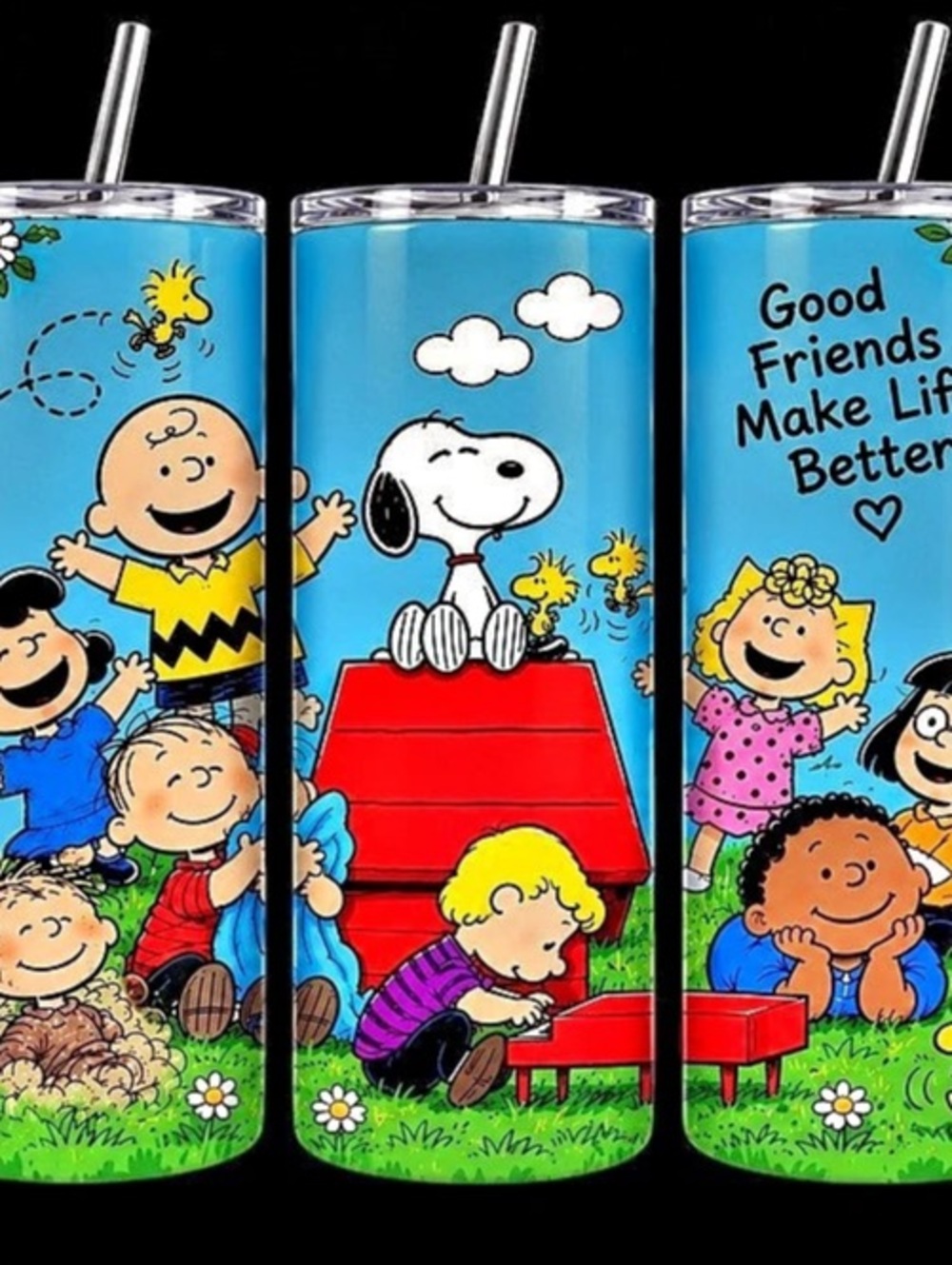 Peanuts Character Tumblers in Blue & Red